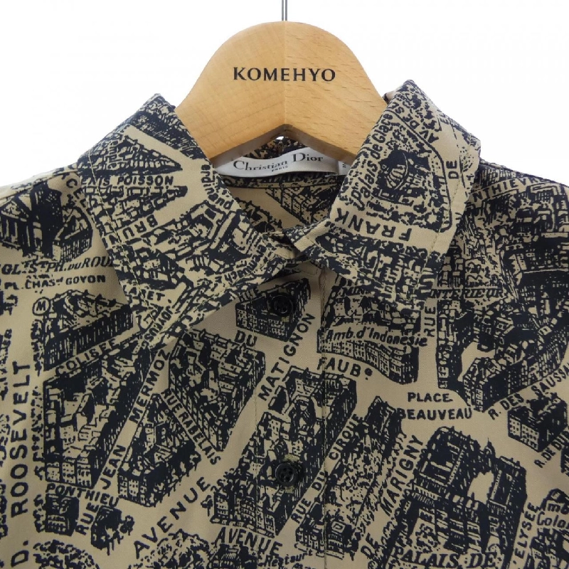 クリスチャンディオール CHRISTIAN DIOR 351B61A3291 Áo sơ mi ngắn tay - Hàng hiệu Chính hãng 811558