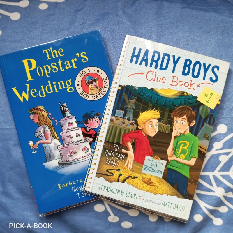 Combo 2 truyện luyện đọc Tiếng Anh, trinh thám thiếu nhi Hardy Boys, Popstar's Wedding 711898