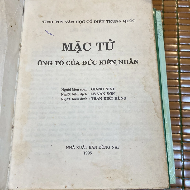 MẶC TỬ - ÔNG TỔ CỦA ĐỨC KIÊN NHẪN (XB 1995) 505570