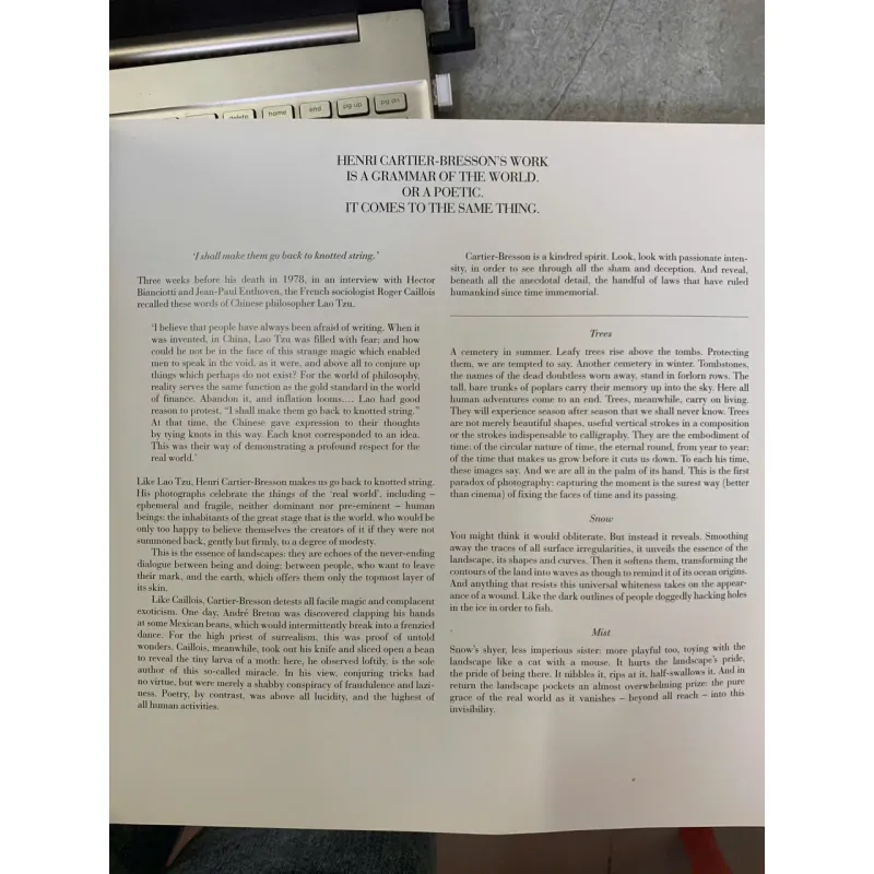 HENRI CARTIER BRESSON: LANDSCAPE TOWNSCAPE  - ORSENNA & MACÉ 752070