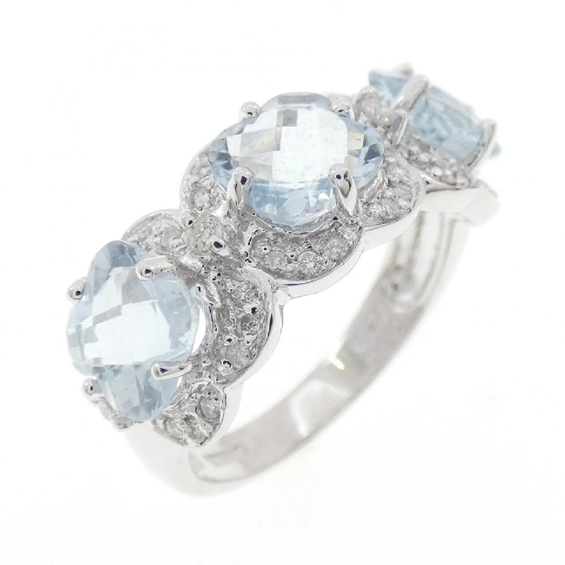 Nhẫn Aquamarine K18WG 2.38CT - Hàng hiệu Chính hãng 850753