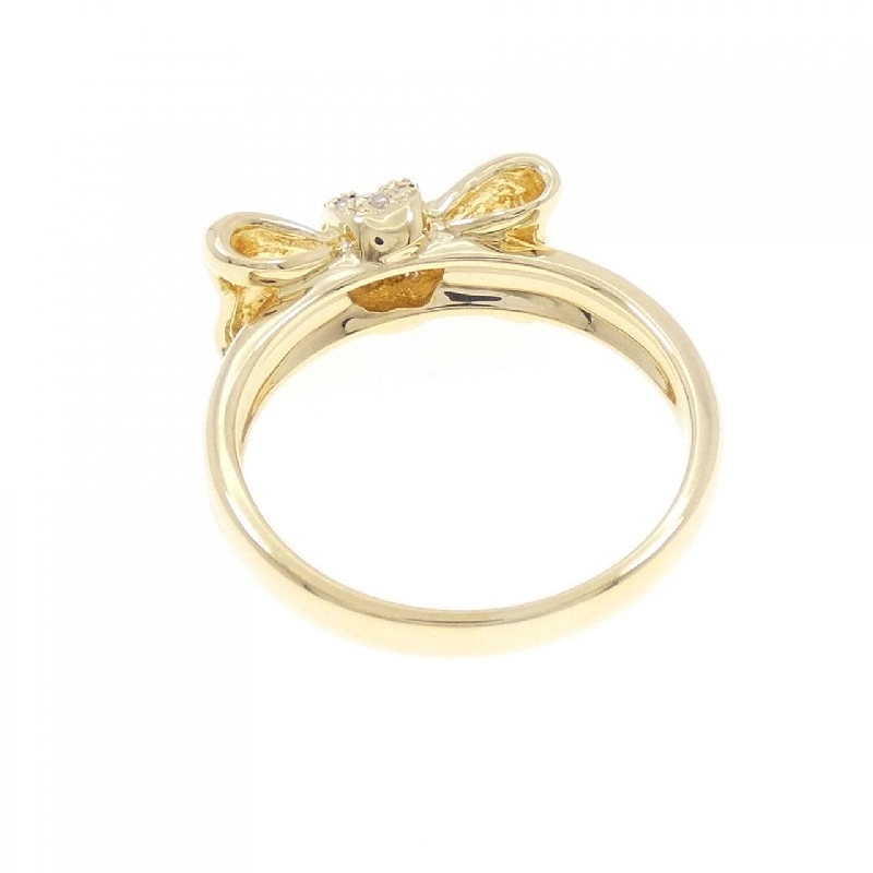 Nhẫn kim cương K18YG hình ruy băng 0.09CT 668192