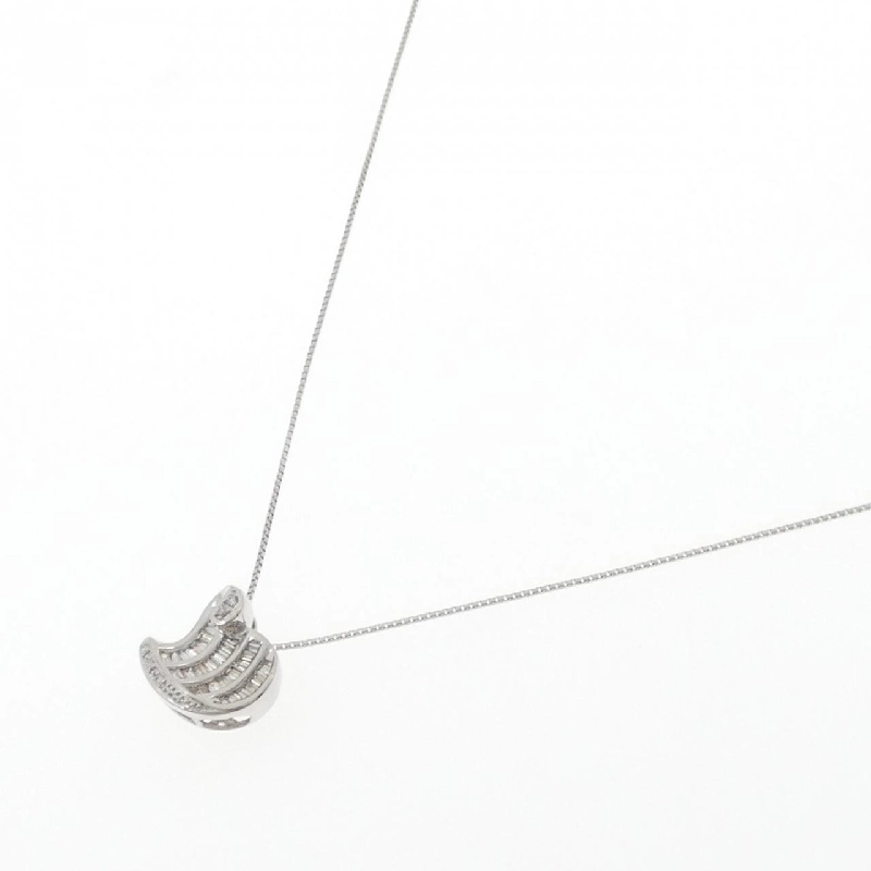 K18WG Dây chuyền kim cương hình trái tim 0.50CT - Hàng hiệu Chính hãng 861395