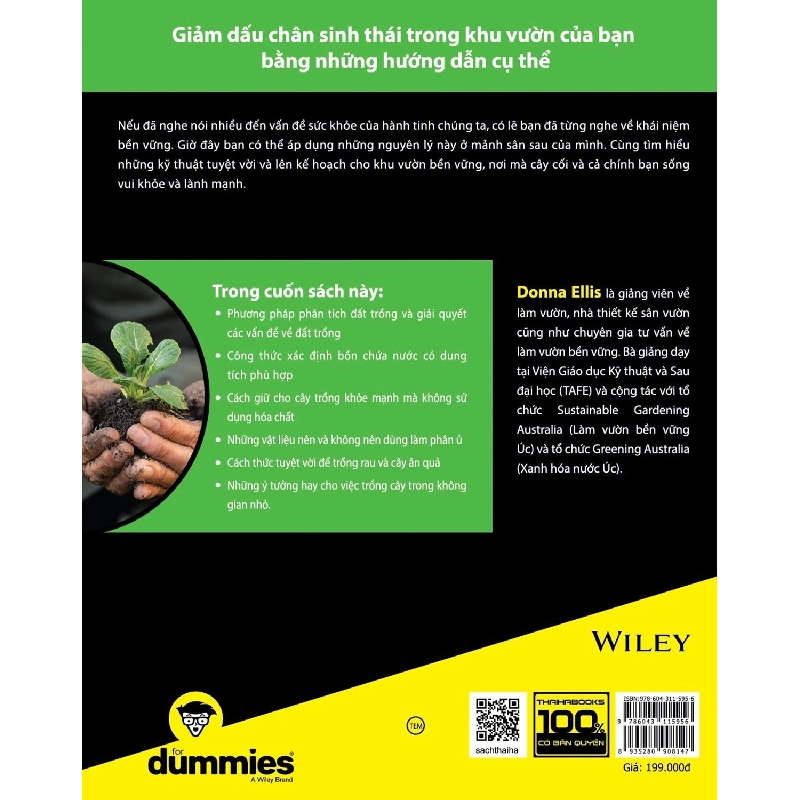 Làm Vườn Bền Vững For Dummies - Donna Ellis 296541