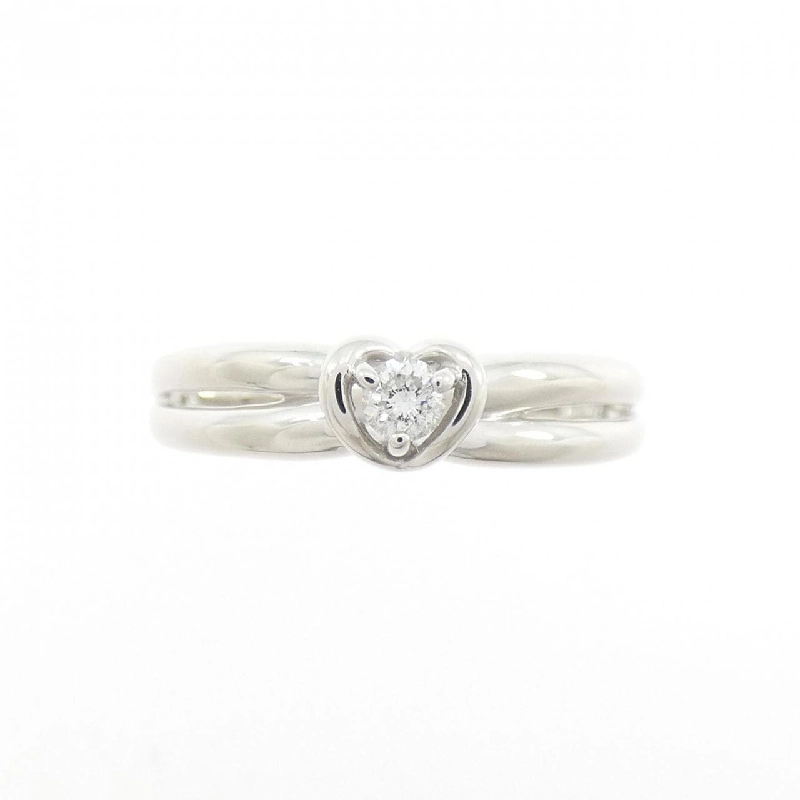 Nhẫn kim cương hình trái tim K18WG 0.07CT - Hàng hiệu chính hãng 850040