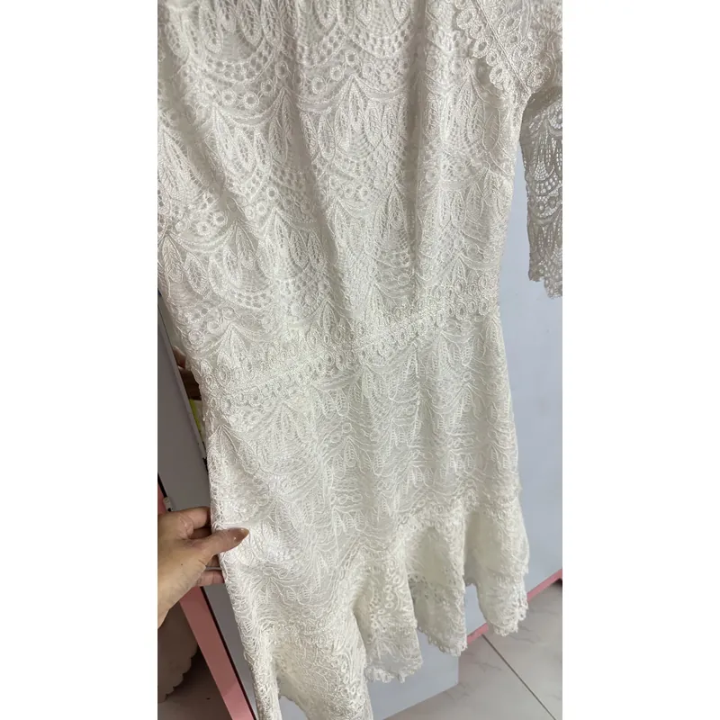 Đầm ren trắng  727054