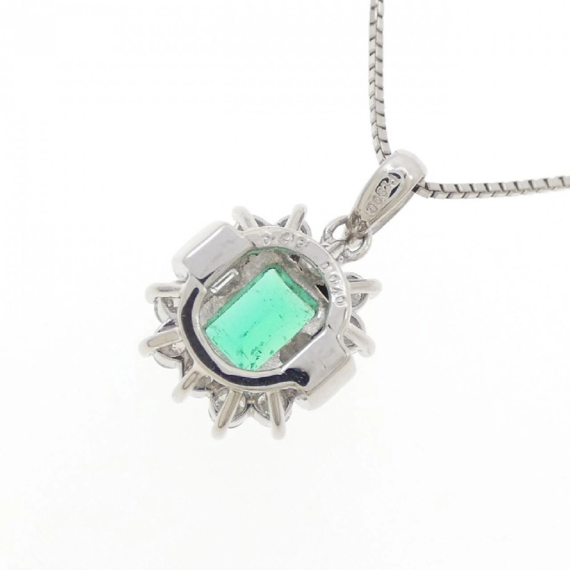 Dây chuyền Emerald PT900/PT850 0.49CT - Hàng hiệu Authentic 858836