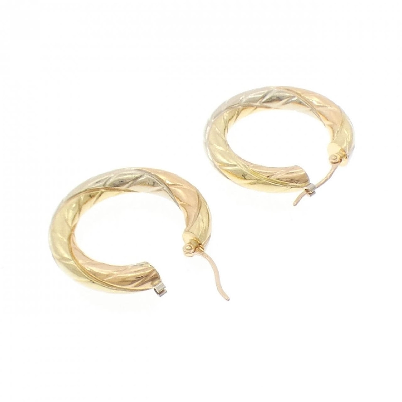 Bông tai hoop ba màu 750 - Hàng hiệu Authentic 865784