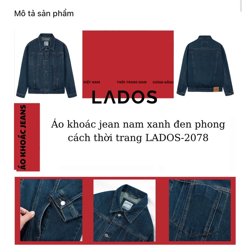 Áo khoác bò nam lados 69123