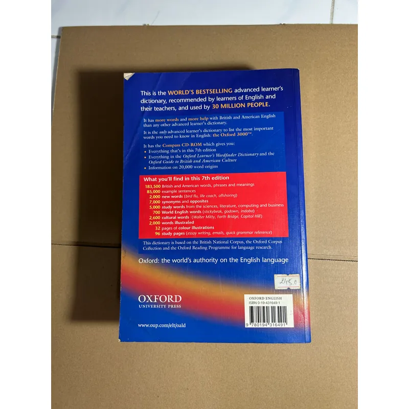 Oxforf Advanced Learner's Dictionary 7th edition 732229
