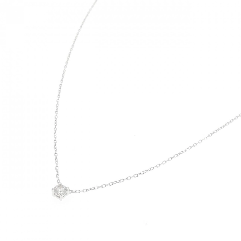 K18WG Solitaire Dây chuyền kim cương 0.120CT - Hàng hiệu Chính hãng 862176