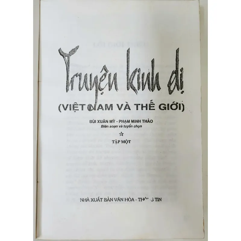 TRUYỆN KINH DỊ VIỆT NAM & THẾ GIỚI (tuyển chọn) 720453
