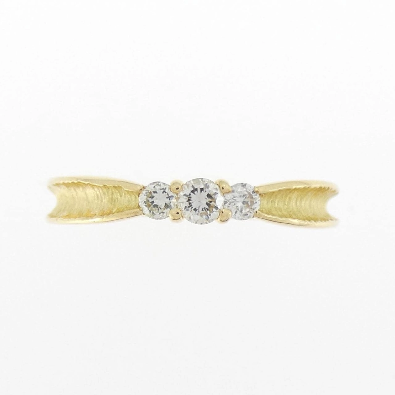 Nhẫn kim cương K18YG 0.18CT 670191