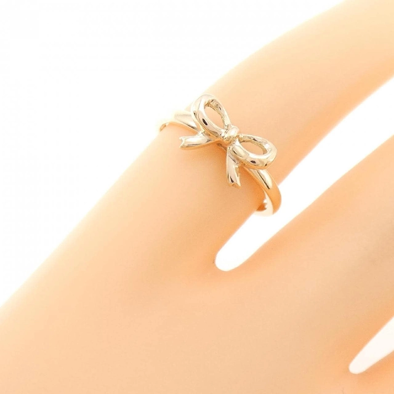 Nhẫn hồng K10PG hình ruy băng - Hàng hiệu Authentic 838550