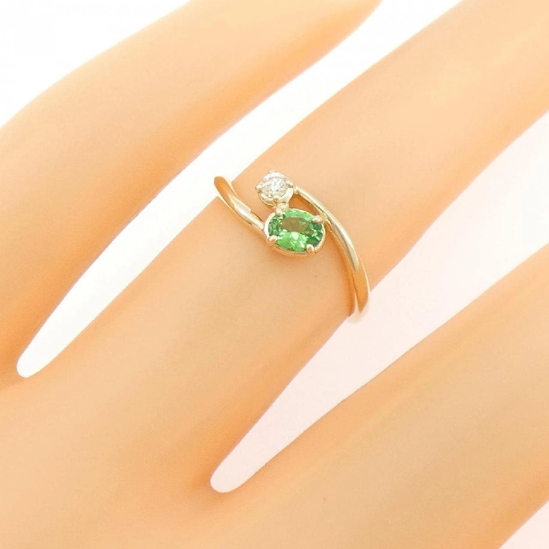 Nhẫn Garnet Xanh K10YG - Hàng hiệu Chính hãng 848656