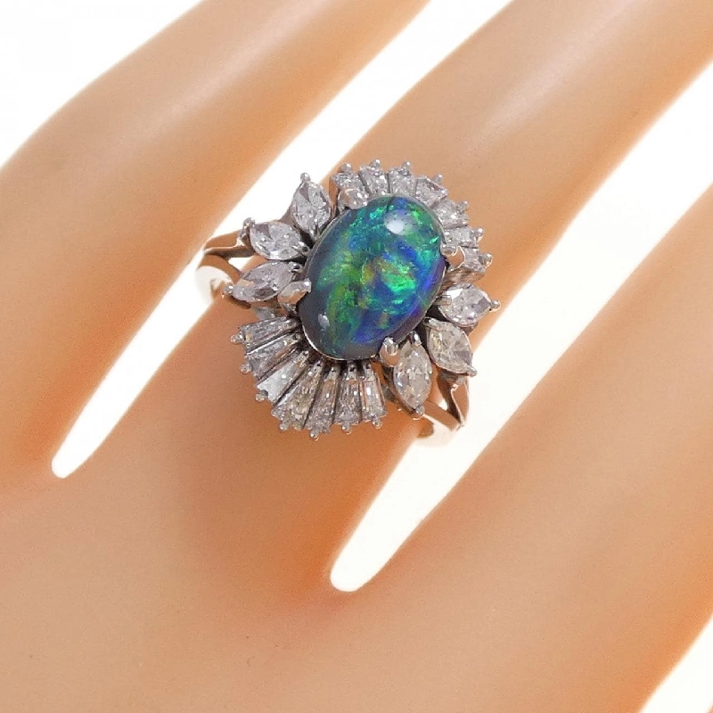 Nhẫn Opal Đen PT900 1.99CT - Hàng hiệu Chính hãng 849765