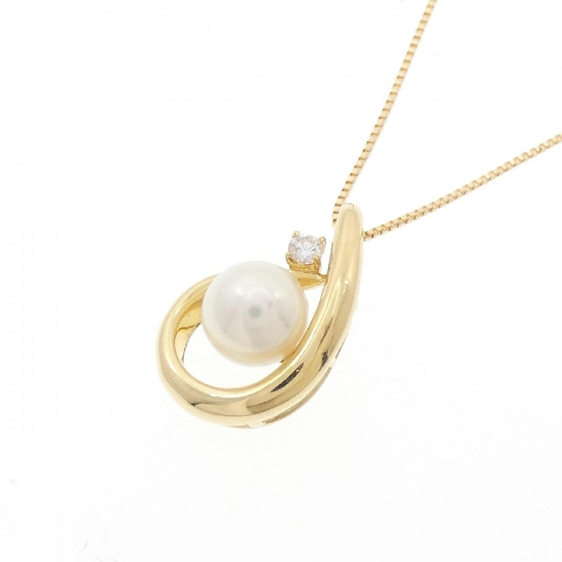 K18YG Ngọc trai Akoya Dây chuyền 6.3mm - Hàng hiệu Chính hãng 858113