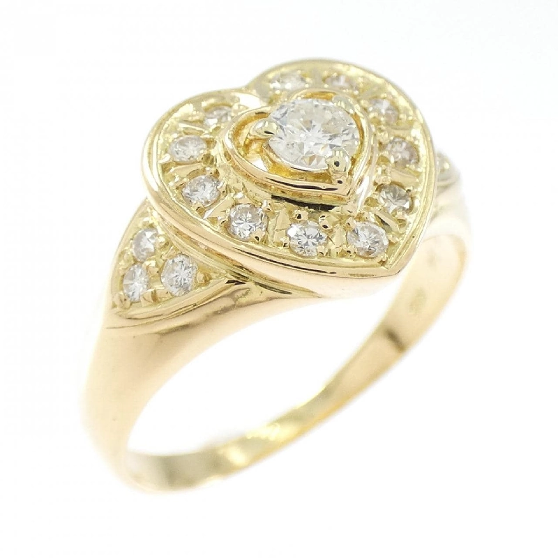 Nhẫn kim cương hình trái tim K18YG 0.14CT - Hàng hiệu Chính hãng 848775