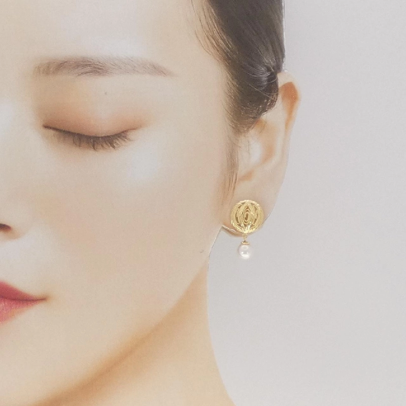 K18YG Bông tai ngọc trai Akoya 6.8mm - Hàng hiệu Chính hãng 870520