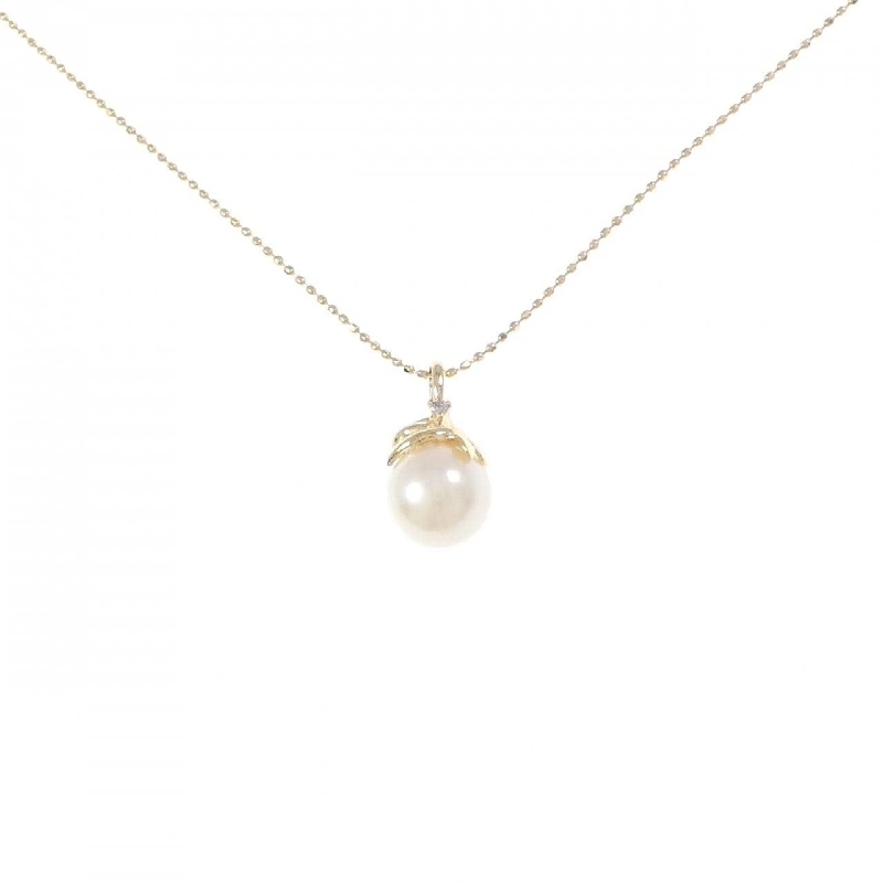 K18YG Ngọc trai Akoya Dây chuyền 8mm - Hàng hiệu Chính hãng 858036