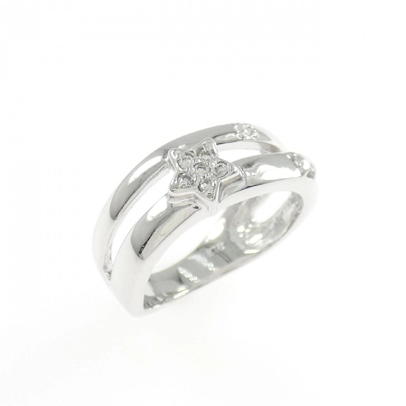 K18WG Nhẫn hồng ngọc kim cương - Hàng hiệu Authentic 854588