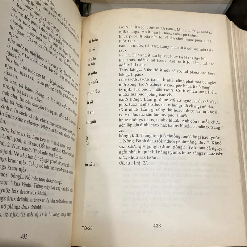 TỪ ĐIỂN VIỆT - MÔNG (VIỆT - HMÔNGZ), sách bìa cứng, xb 1996 674911