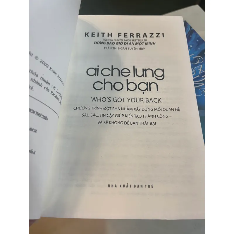 AI CHE LƯNG CHO BẠN: WHO’S GOT YOUR BACK - KEITH FERRAZZI  1008327