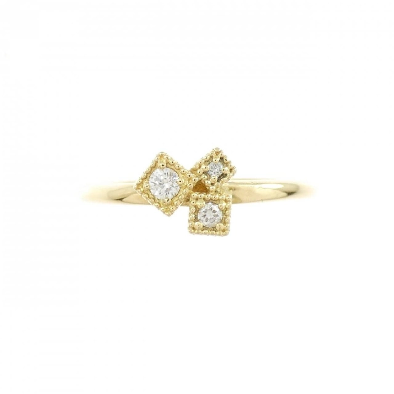 Nhẫn kim cương K18YG 0.06CT 668518