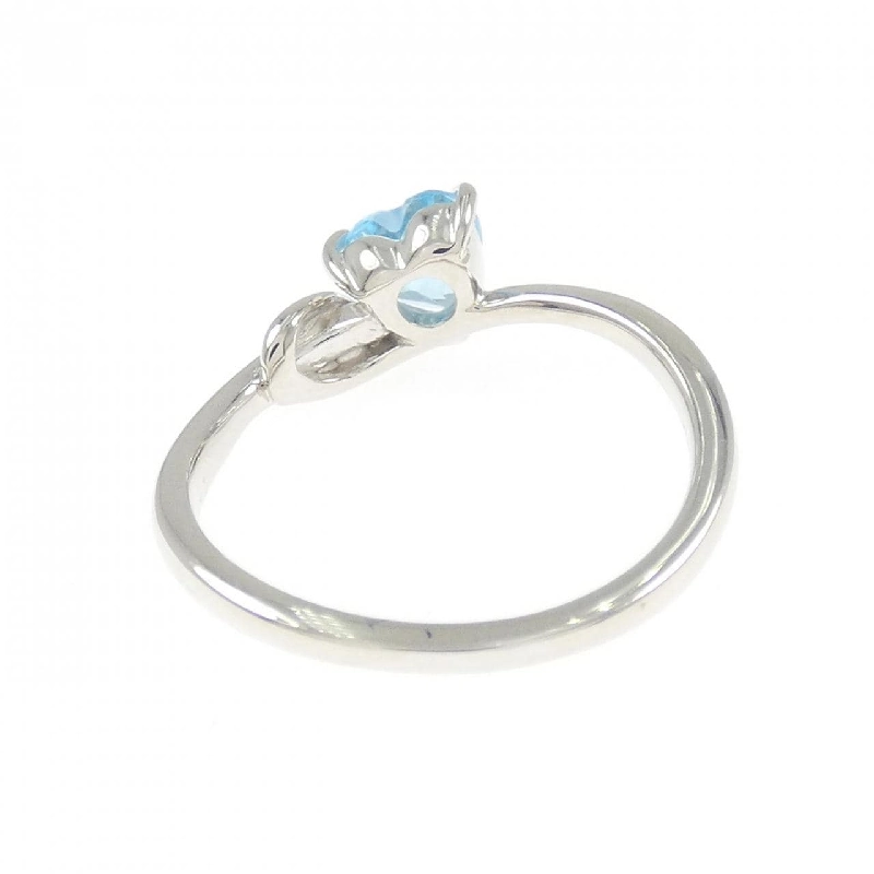 Nhẫn Blue Topaz Hình Trái Tim K14WG - Hàng hiệu Chính hãng 848706