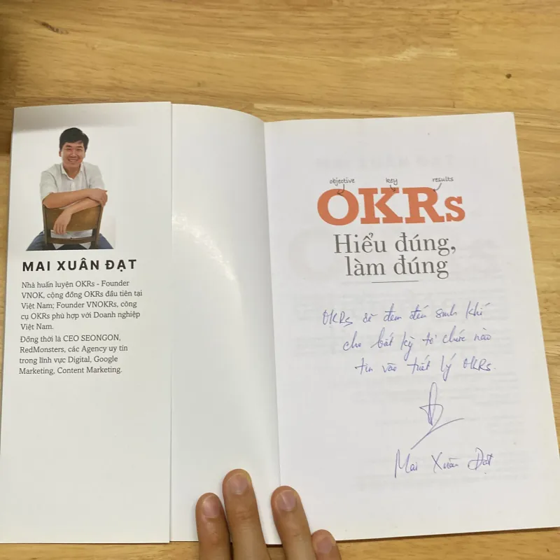 [Bản đặc biệt có chữ ký tác giả] OKRs Hiểu đúng, làm đúng - Mai Xuân Đạt 958534