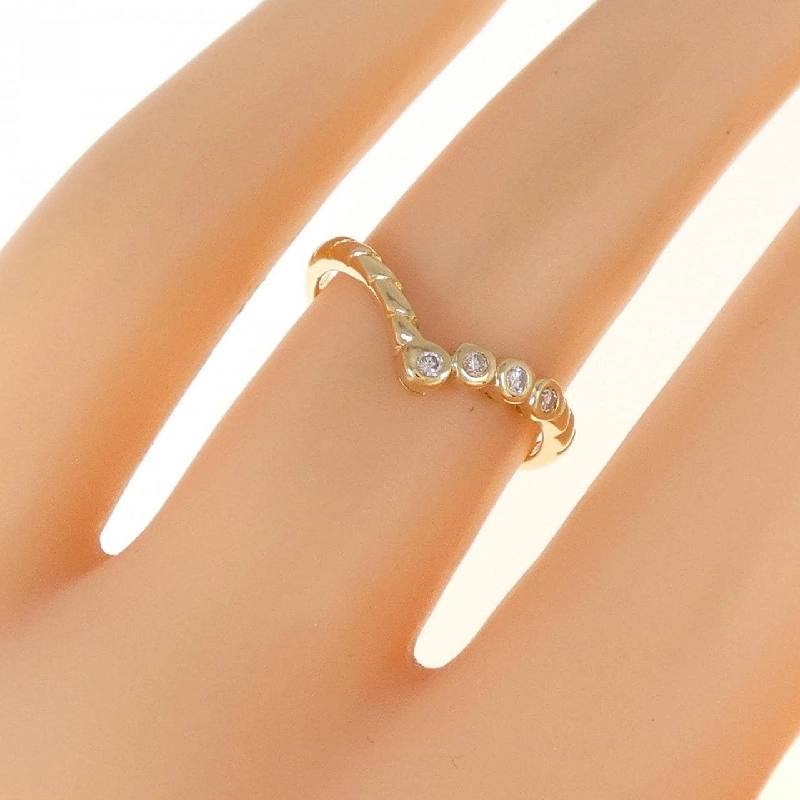 Nhẫn kim cương K18YG 0.07CT 672753