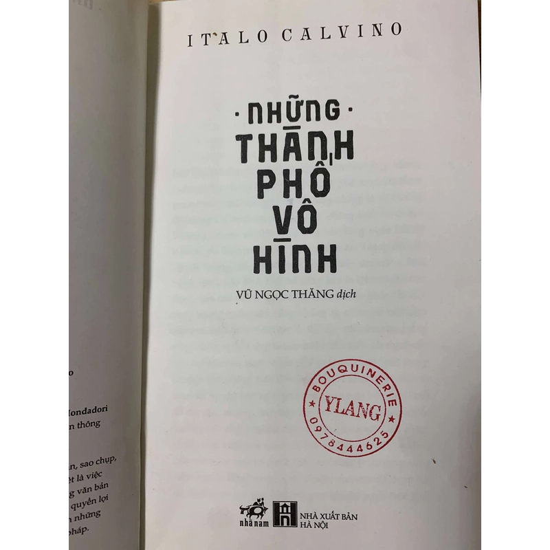 Những Thành Phố Vô Hình - Italo Calvino 542024