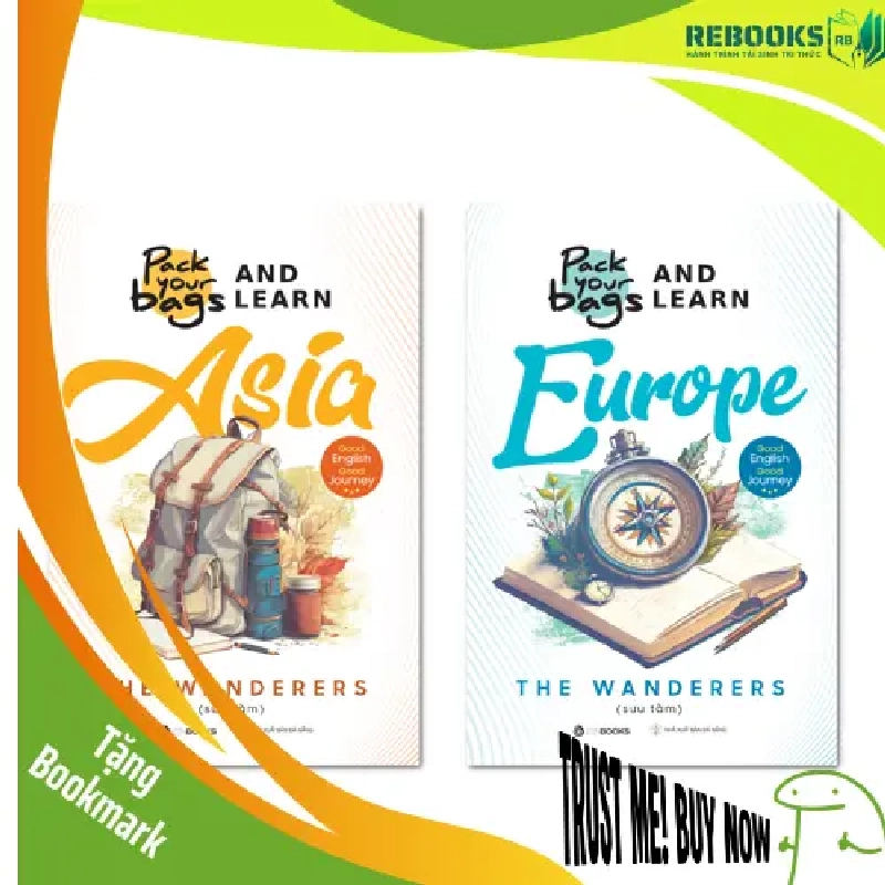 (TẶNG BOOKMARK) Bộ sách tiếng Anh Du lịch từ Á sáng Âu - The Wanderers - 2023 939997