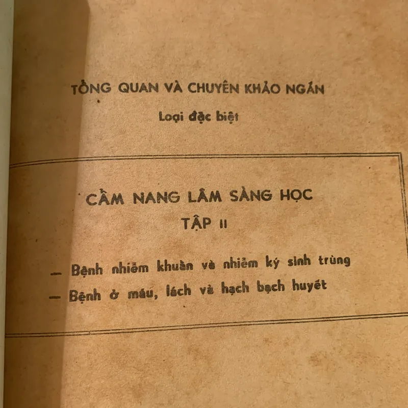 Cẩm nang lâm sàng học, V. FATTORUSSO - O. RITTER 711099
