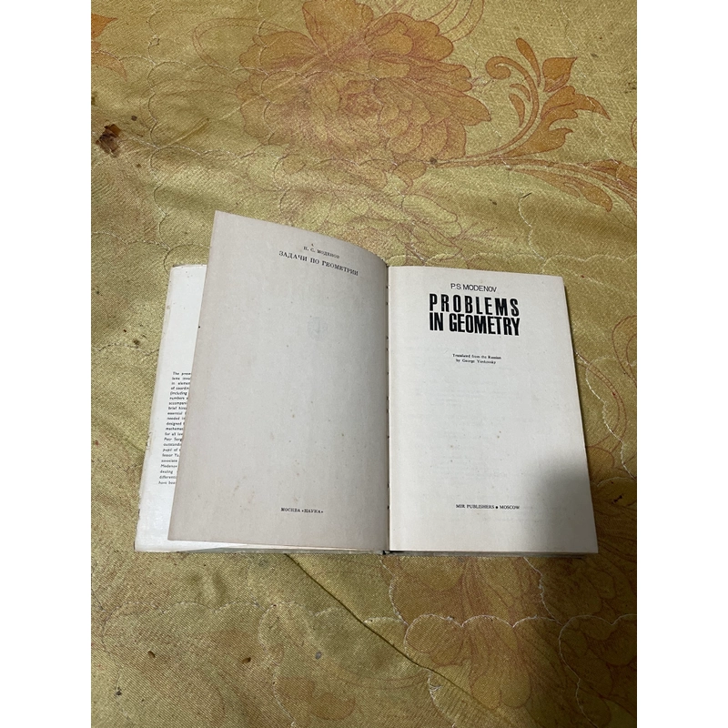 PROBLEMS IN GEOMETRY- P.S MODENOV 543669