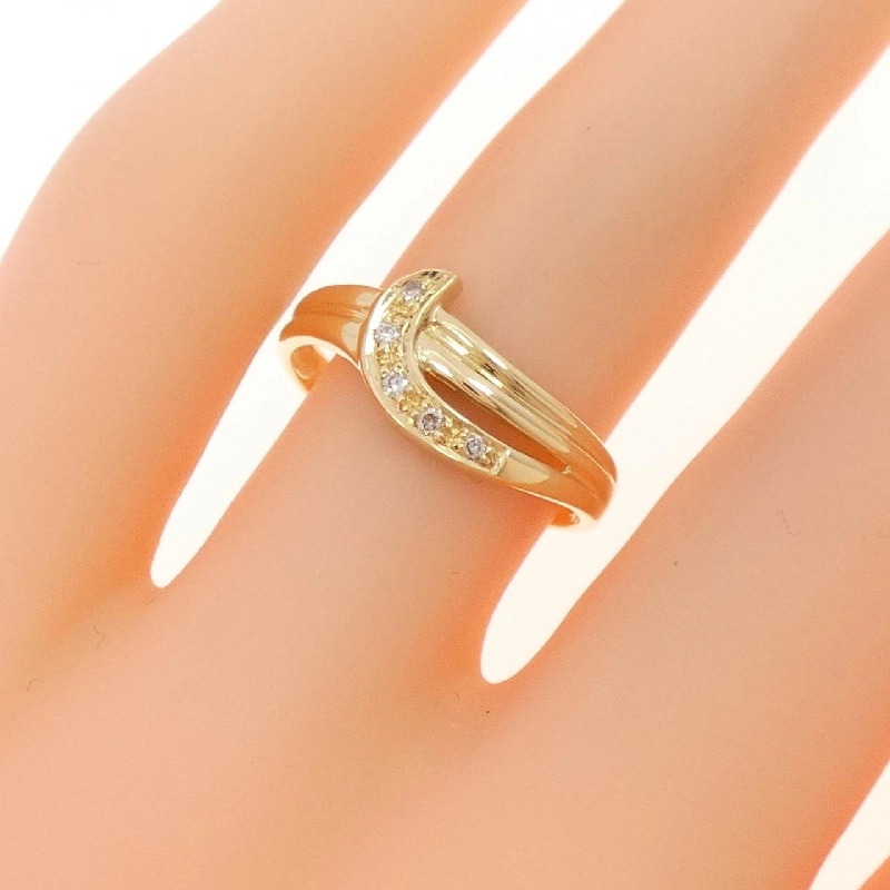 Nhẫn kim cương K18YG 0.04CT 670948