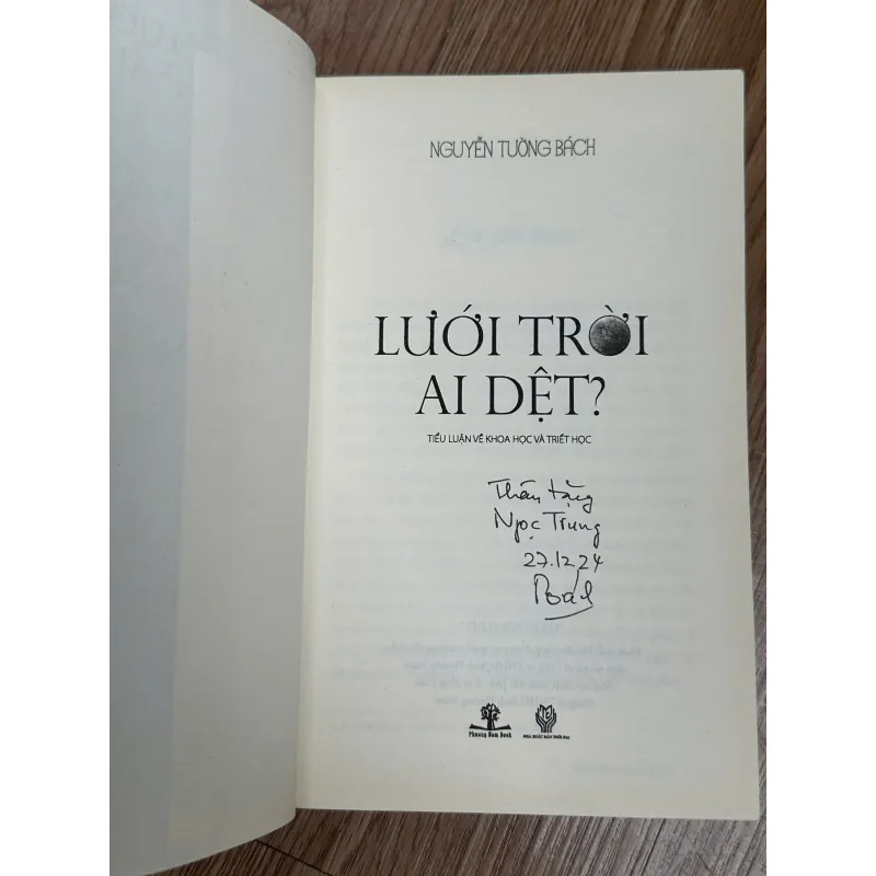 Lưới Trời Ai Dệt? (Có chữ ký tác giả) - Nguyễn Tường Bách 788598