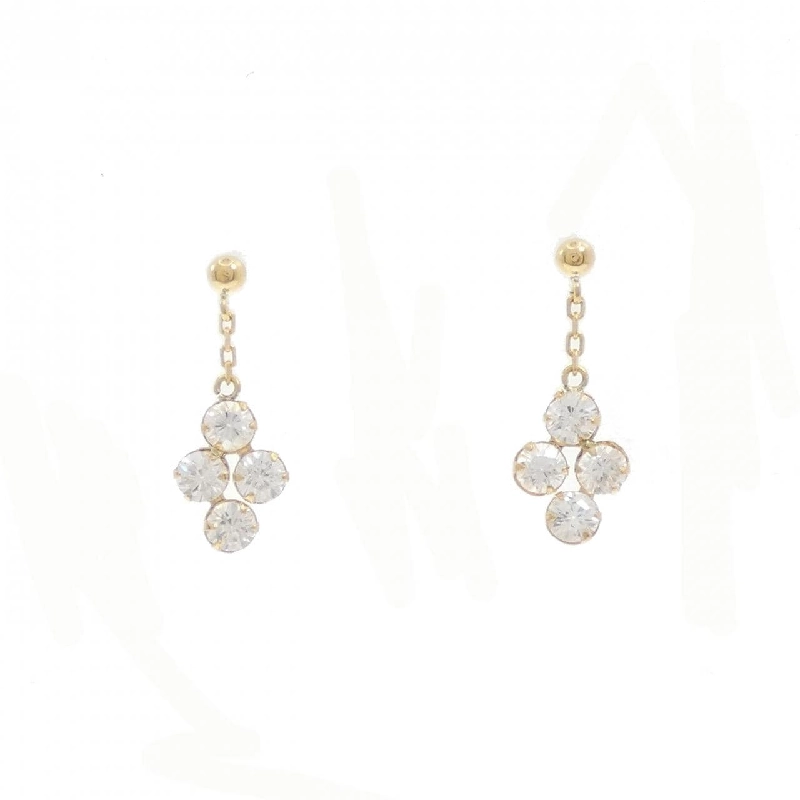 K18YG Bông tai Cubic - Hàng hiệu Chính hãng 866729