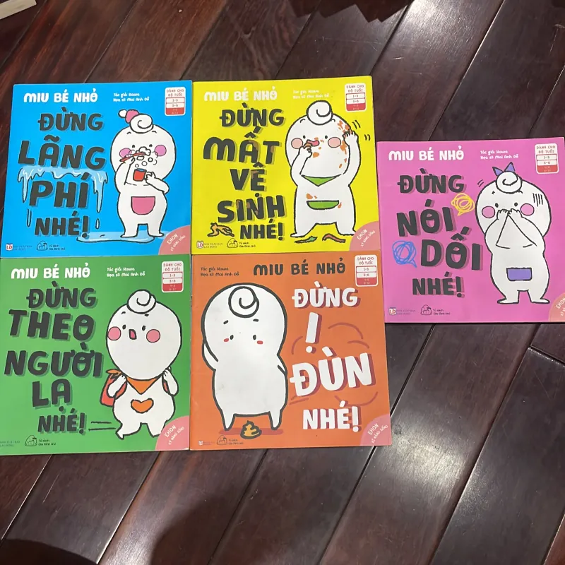MIU BÉ NHỎ : sách dạy kĩ năng sống cho trẻ mẫu giáo : bộ 5 cuốn  1034666