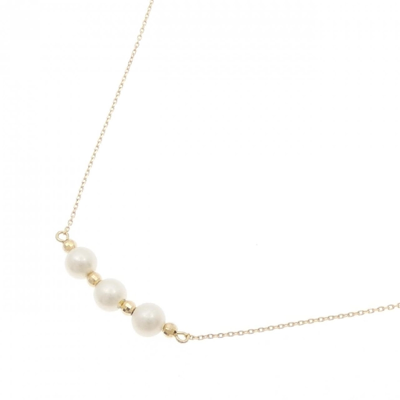 K18YG Ngọc trai Akoya Dây chuyền - Hàng hiệu Chính hãng 860858