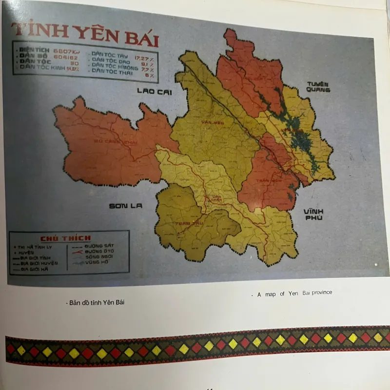 SÁCH ẢNH Yên Bái – văn hóa, di sản, vùng đất, dân tộc, địa lý - in năm 1993 991675