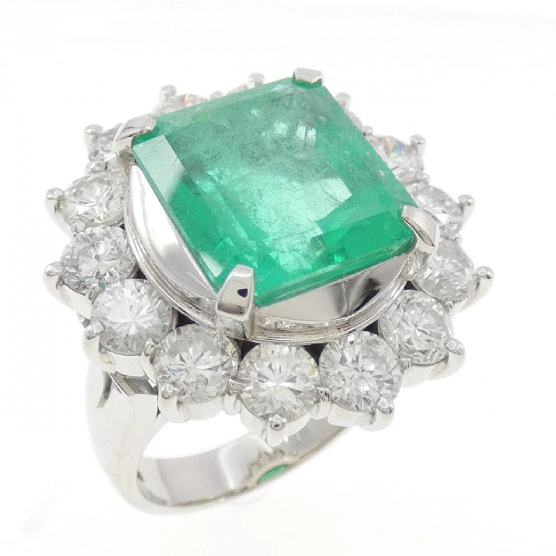 Nhẫn Emerald PT900 9.46CT - Hàng hiệu Chính hãng 848398