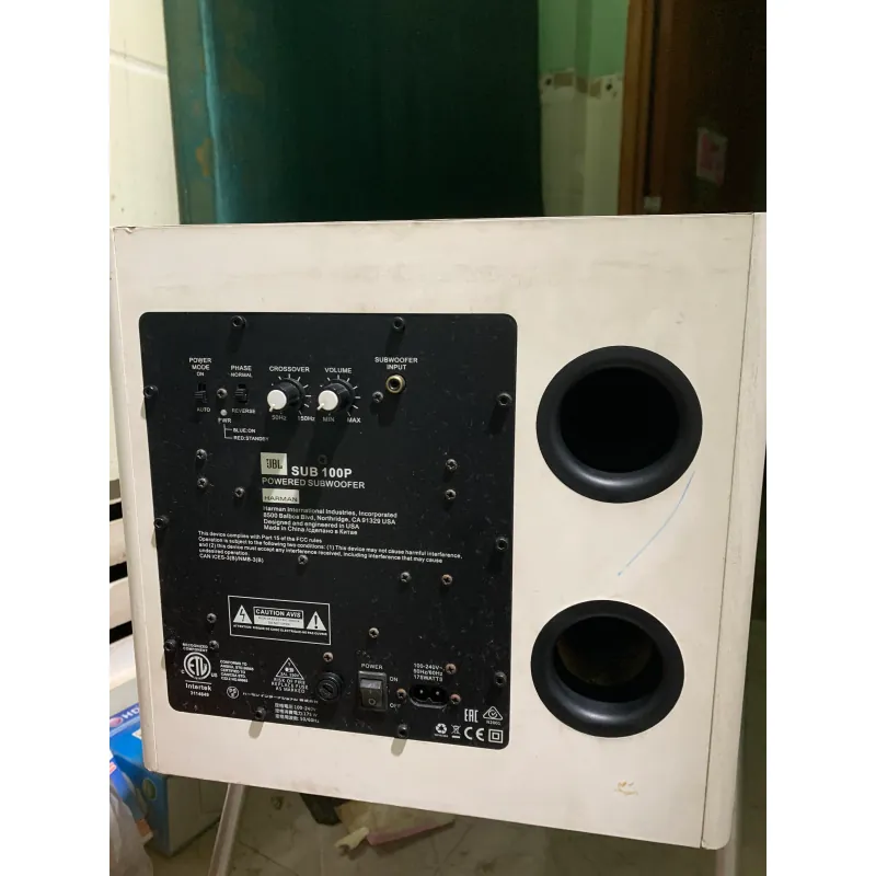Loa Subwoofer JBL SUB 100P công suất 100W màu trắng chính hãng 715692