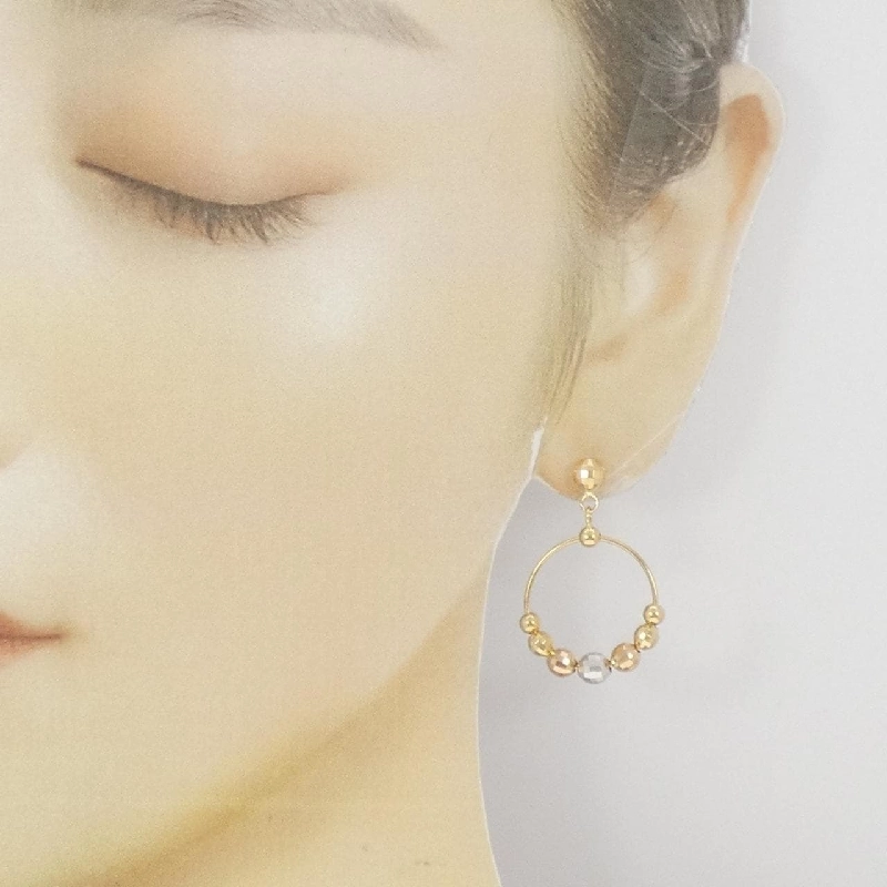 Bông tai 750 ba màu/K18YG - Hàng hiệu Authentic 870639