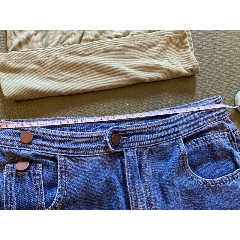 Váy jeans xẻ trước 523698