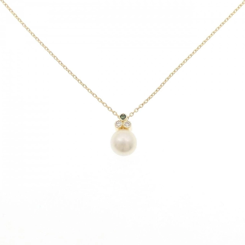 K18YG Vòng cổ ngọc trai Akoya 7.3mm - Hàng hiệu Chính hãng 857689