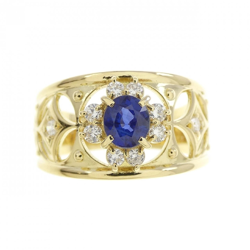 Nhẫn Sapphire K18YG 0.44CT 667457