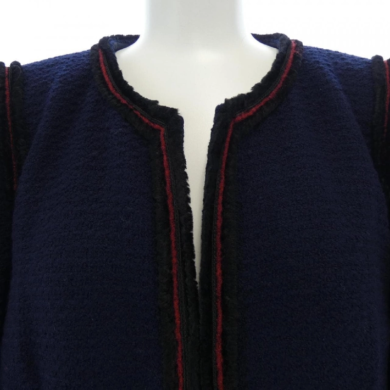 Jacket không cổ CHANEL P36021V24261 09A 627808