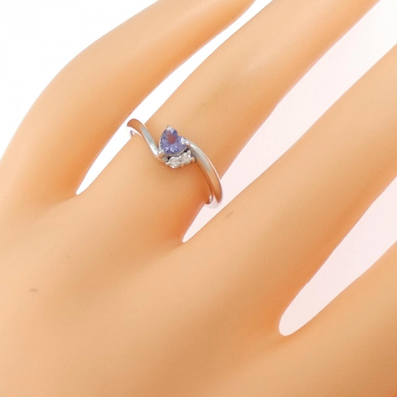 Nhẫn Tanzanite hình trái tim K18WG 665476