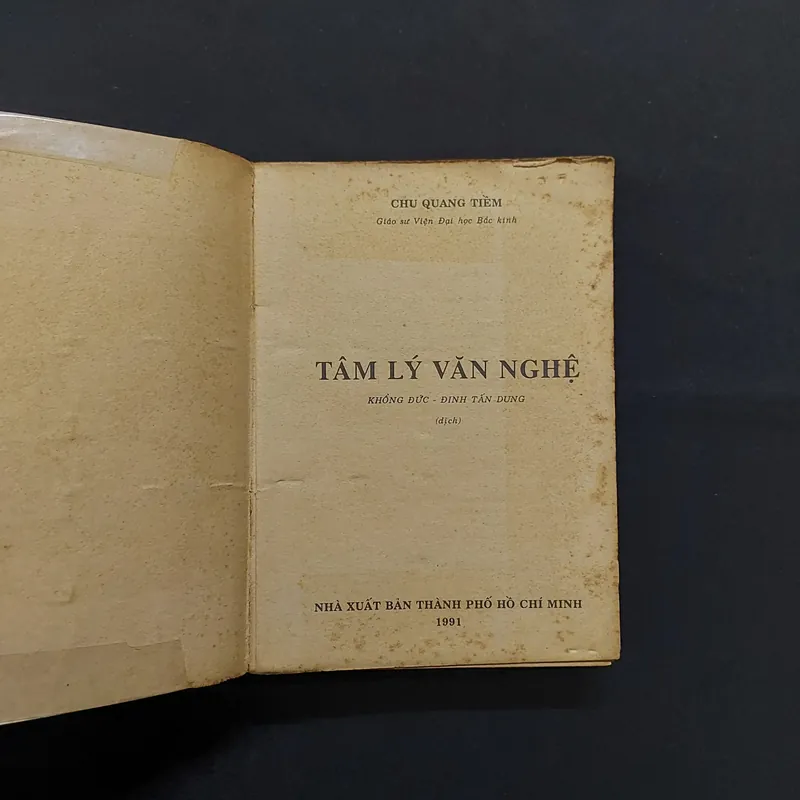 [Sách Cũ] Tâm Lý Văn Nghệ Mỹ Thuật Hiện Đain - Chu Quang Tiềm 716122